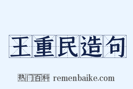王重民造句是什么意思的图片